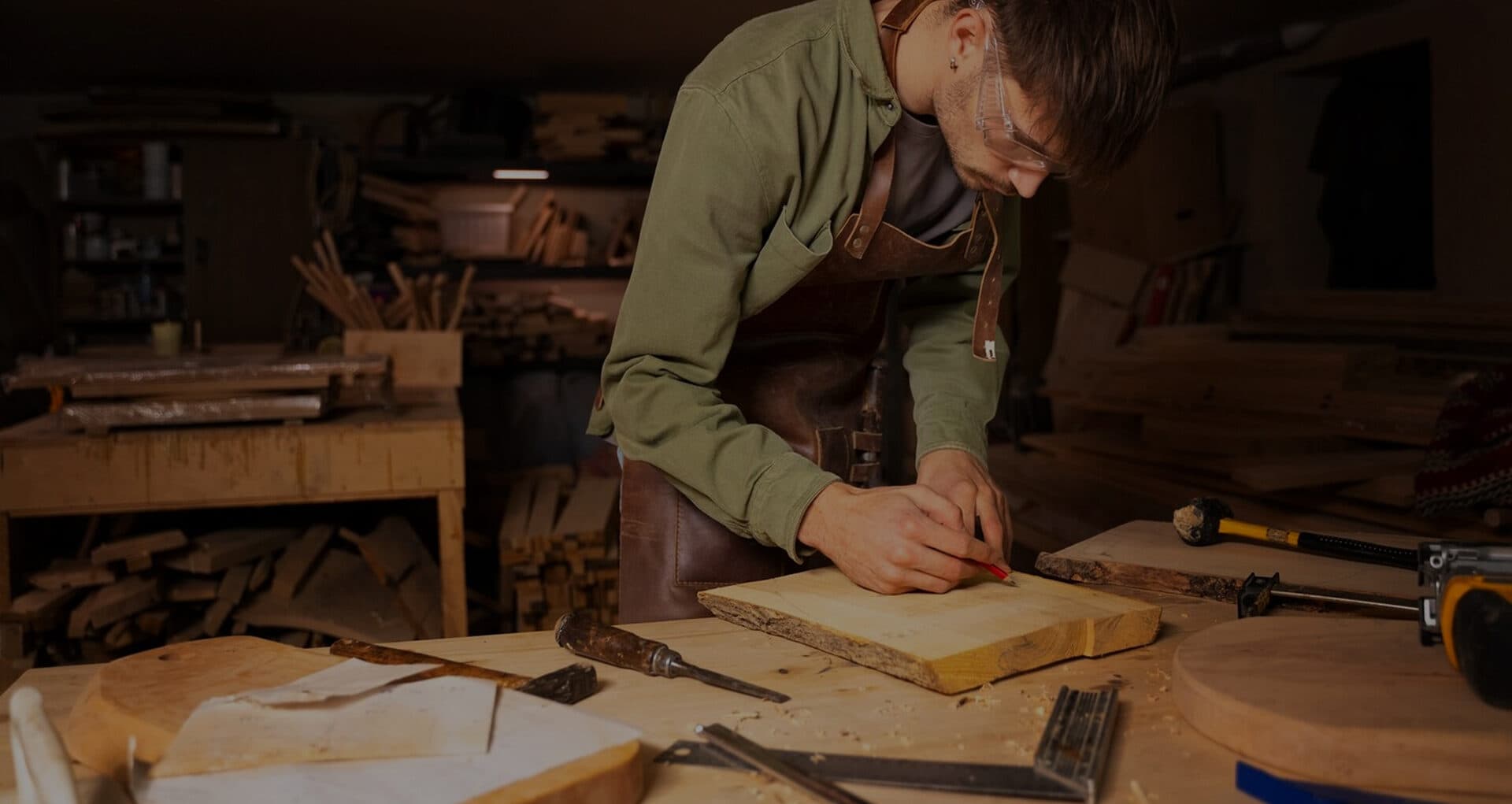 Håndverker i arbeid